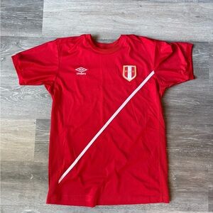 Umbro Red and White Jersey